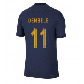 Frankrike Ousmane Dembele #11 Hjemmedrakt VM 2022 Kortermet